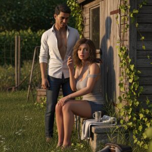 Scopri di più sull'articolo Racconto erotico – Fai sesso con tua cugina nel giardino dei nonni. Qualcuno vi spia…